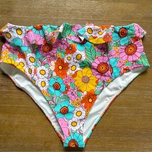 Show Me Your MuMu Colorful Floral Bikini Bottoms